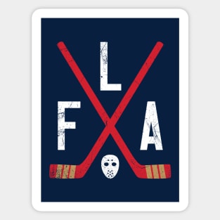 FLA Retro Sticks - Navy Sticker